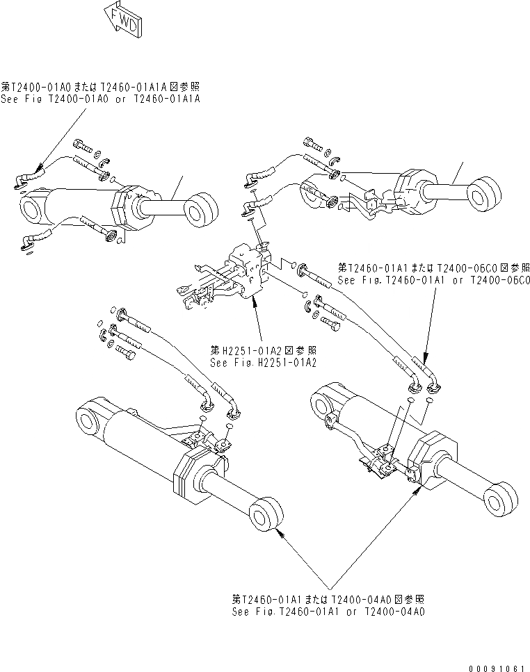 Схема запчастей Komatsu D375A-5 - РЫХЛИТЕЛЬ ЦИЛИНДР ПЕРЕКОСА РАБОЧЕЕ ОБОРУДОВАНИЕ