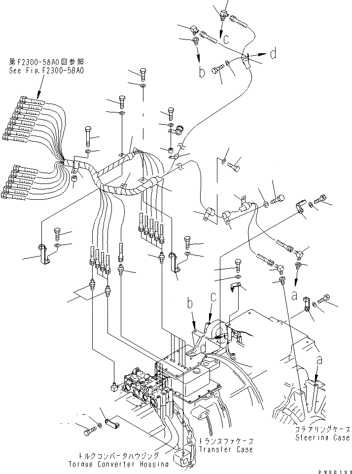 Схема запчастей Komatsu D375A-5 - СИЛОВАЯ ПЕРЕДАЧА (9/)¤ КОНЦЕНТР. ТРУБЫ (/) СИЛОВАЯ ПЕРЕДАЧА И КОНЕЧНАЯ ПЕРЕДАЧА