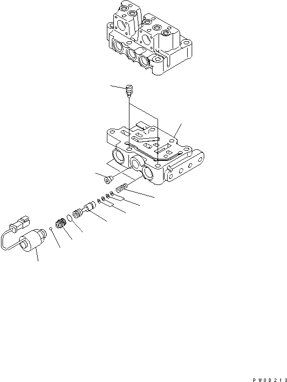 Схема запчастей Komatsu D375A-5 - КЛАПАН ТРАНСМИССИИ (/)¤ НИЖН. КЛАПАН СИЛОВАЯ ПЕРЕДАЧА И КОНЕЧНАЯ ПЕРЕДАЧА