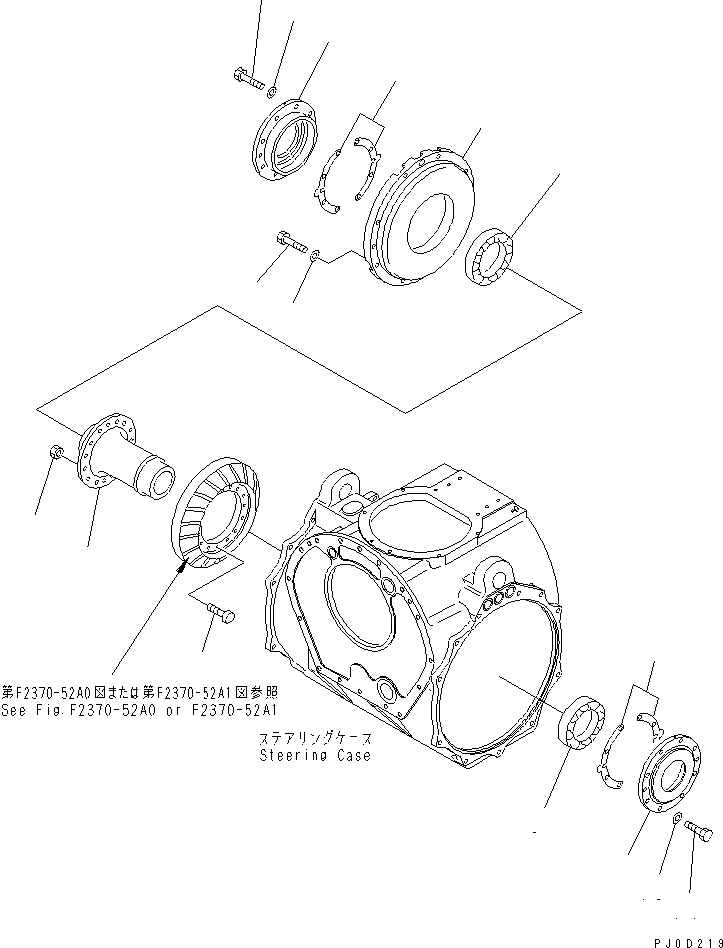 Схема запчастей Komatsu D375A-5 - РУЛЕВ. УПРАВЛЕНИЕ (/8)¤ КОНИЧЕСКАЯ ПЕРЕДАЧА СИЛОВАЯ ПЕРЕДАЧА И КОНЕЧНАЯ ПЕРЕДАЧА