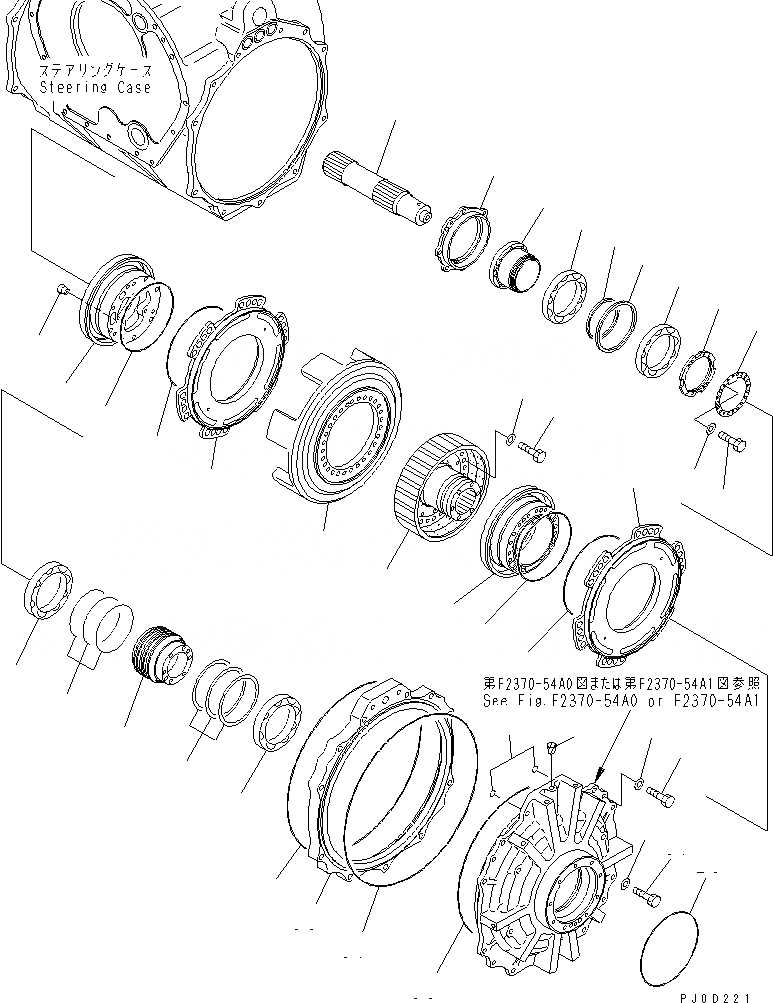 Схема запчастей Komatsu D375A-5 - РУЛЕВ. УПРАВЛЕНИЕ (/8)¤ БОРТОВ. ФРИКЦИОН И ТОРМОЗ. (/) СИЛОВАЯ ПЕРЕДАЧА И КОНЕЧНАЯ ПЕРЕДАЧА