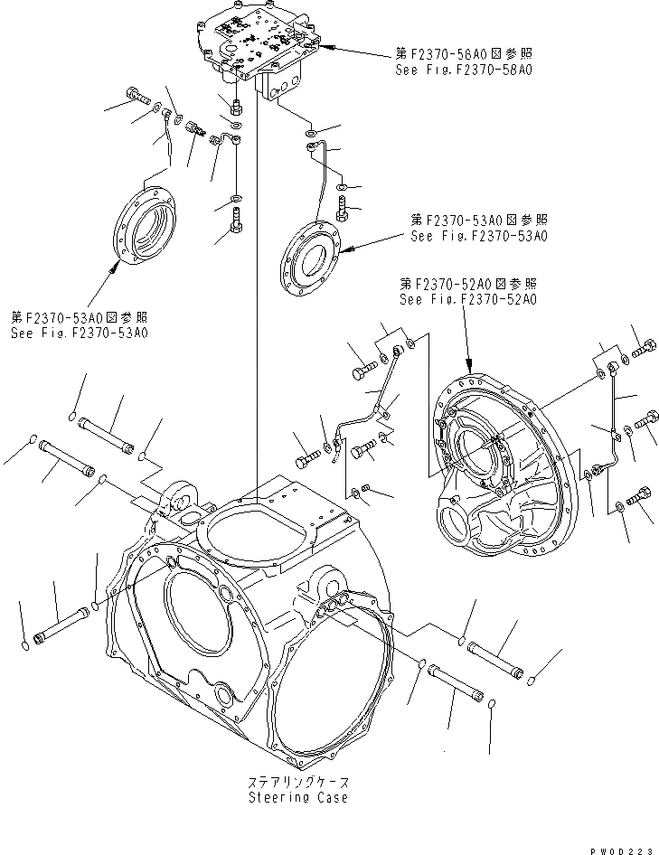 Схема запчастей Komatsu D375A-5 - РУЛЕВ. УПРАВЛЕНИЕ (7/8)¤ РУЛЕВ. УПРАВЛЕНИЕ И ТОРМОЗНАЯ ГИДРОЛИНИЯ СИЛОВАЯ ПЕРЕДАЧА И КОНЕЧНАЯ ПЕРЕДАЧА