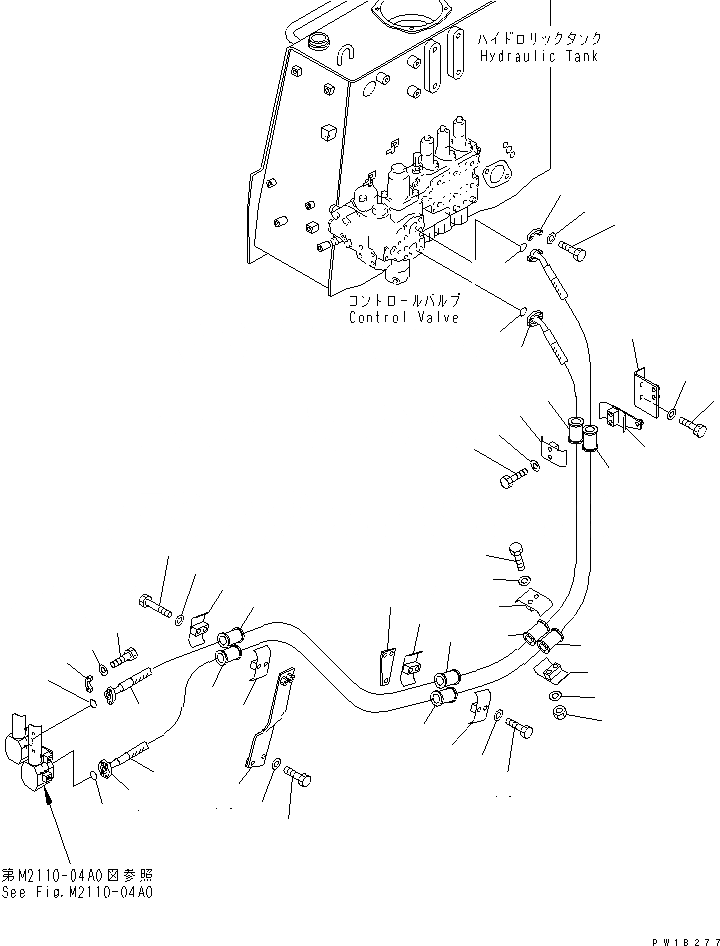 Схема запчастей Komatsu D375A-5 - ПОДЪЕМ. ОТВАЛА ЛИНИЯ (ДЛЯ ОТВАЛА С ПЕРЕКОСОМ) ГИДРАВЛИКА
