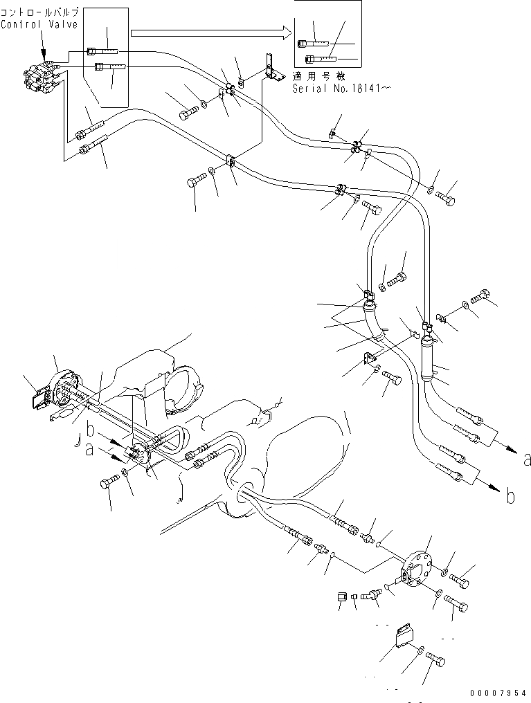 Схема запчастей Komatsu D375A-5 - ПЕРЕКОС. ОТВАЛА ЛИНИЯ (ОСНОВН. РАМА) (ДЛЯ ДВОЙН. НАКЛОН. PITCH DOZER) ГИДРАВЛИКА