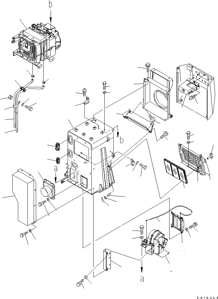 Схема запчастей Komatsu D375A-5 - ПРИБОРНАЯ ПАНЕЛЬ (КОНДИЦ. ВОЗДУХА КОРПУС) (WOTHOUT SHOE КОНТРОЛЬ ПРОСКАЛЬЗ-Я.С КОНДИЦИОНЕРОМ) КАБИНА ОПЕРАТОРА И СИСТЕМА УПРАВЛЕНИЯ