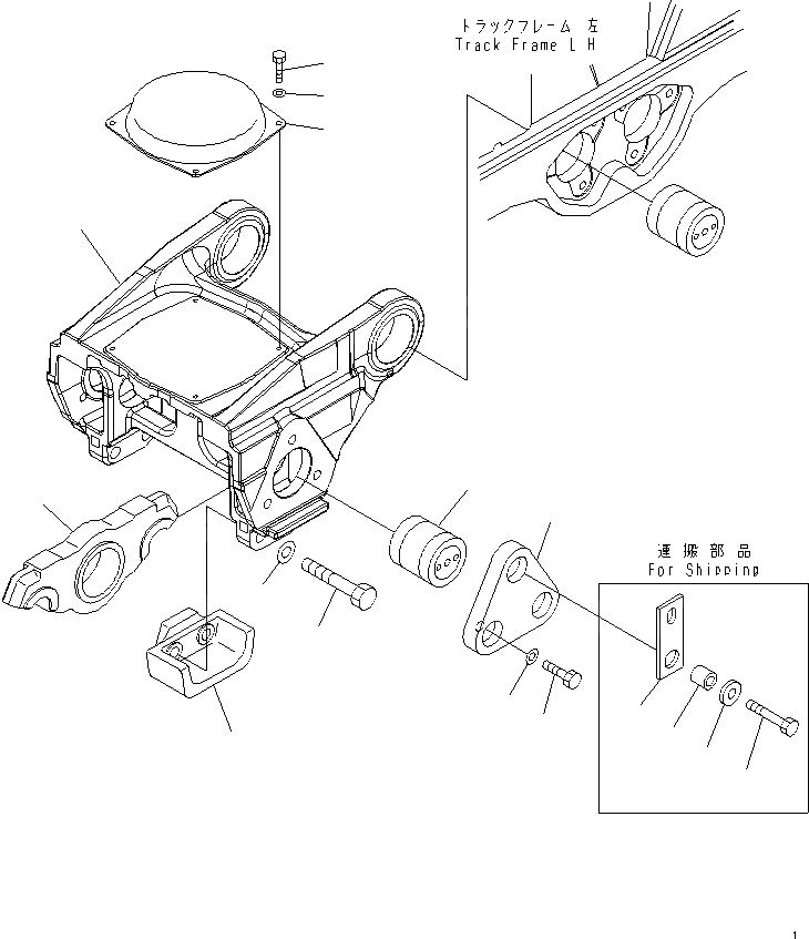 Схема запчастей Komatsu D375A-5 - ТЕЛЕЖКА ХОДОВАЯ