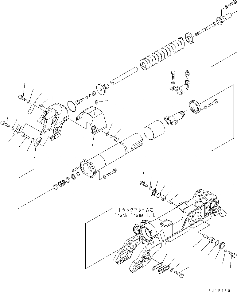 Схема запчастей Komatsu D375A-5 - ПРУЖИНА COVER ХОДОВАЯ