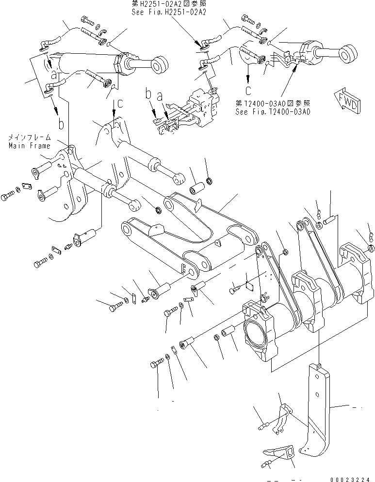 Схема запчастей Komatsu D375A-5 - РЫХЛИТЕЛЬ (МНОГОСТОЕЧН. РЫХЛИТ.) РАБОЧЕЕ ОБОРУДОВАНИЕ