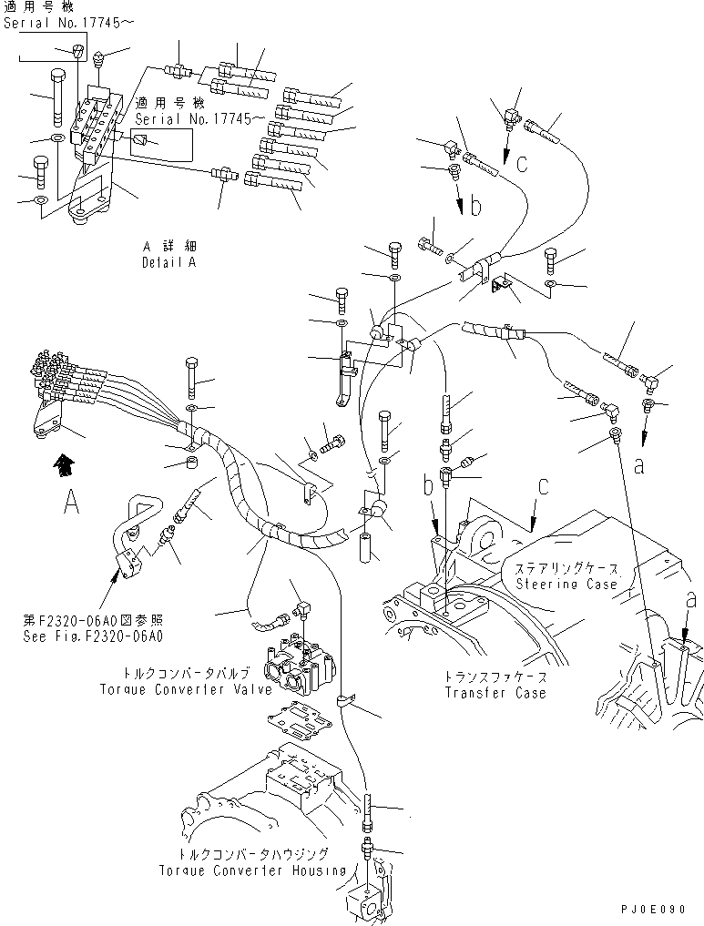 Схема запчастей Komatsu D375A-3 - КОНЦЕНТР. ТРУБЫ (РЕГУЛИР. POSITION РЫЧАГ) (МОРОЗОУСТОЙЧИВ. СПЕЦ-Я SEC.)(№7-) СИЛОВАЯ ПЕРЕДАЧА И КОНЕЧНАЯ ПЕРЕДАЧА