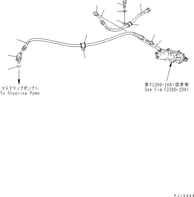 Схема запчастей Komatsu D375A-3 - РУЛЕВ. УПРАВЛЕНИЕ УПРАВЛ-Е (МАСЛ. ЛИНИЯ)(№7-) СИЛОВАЯ ПЕРЕДАЧА И КОНЕЧНАЯ ПЕРЕДАЧА
