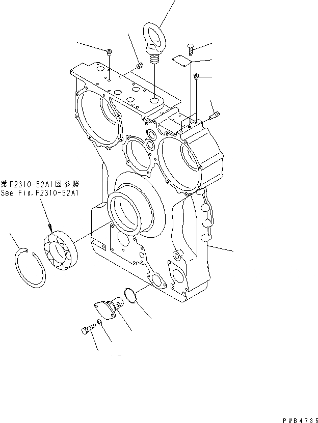 Схема запчастей Komatsu D375A-3 - МЕХ-М ОТБОРА МОЩНОСТИ (/) (МОРОЗОУСТОЙЧИВ. СПЕЦ-Я) СИЛОВАЯ ПЕРЕДАЧА И КОНЕЧНАЯ ПЕРЕДАЧА