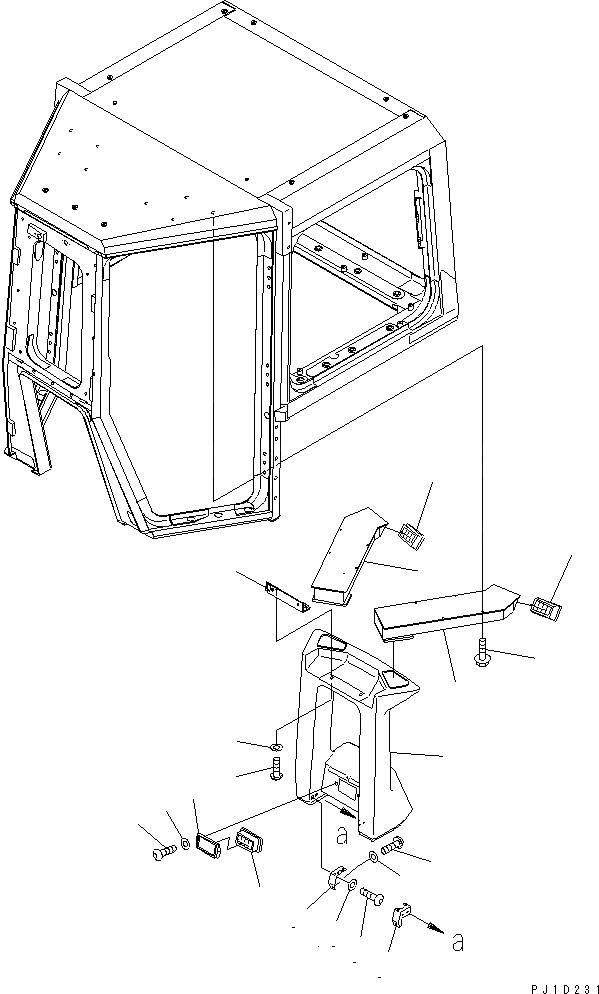 Схема запчастей Komatsu D375A-3 - КАБИНА (КОНДИЦ. ВОЗДУХА ВОЗДУХОВОДЫ) (С ШИРОК. КАБИНОЙ) (МОРОЗОУСТОЙЧИВ. СПЕЦ-Я)(№7-) КАБИНА ОПЕРАТОРА И СИСТЕМА УПРАВЛЕНИЯ