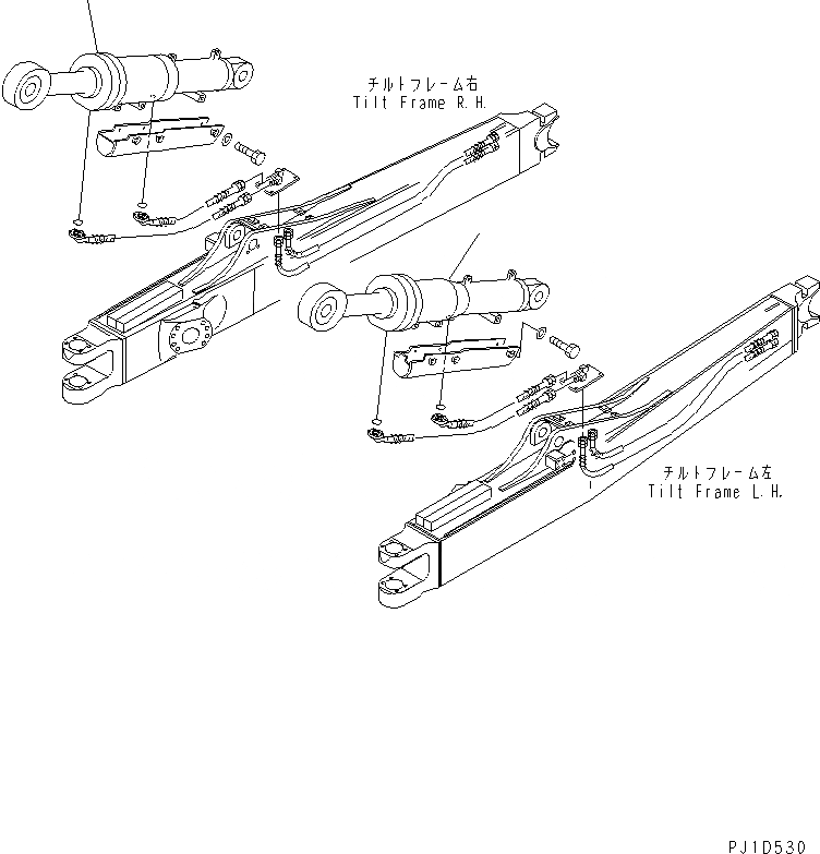Схема запчастей Komatsu D375A-3 - ОТВАЛ ДВОЙН. ЦИЛИНДР ПЕРЕКОСА (МОРОЗОУСТОЙЧИВ. СПЕЦ-Я)(№7-) РАБОЧЕЕ ОБОРУДОВАНИЕ
