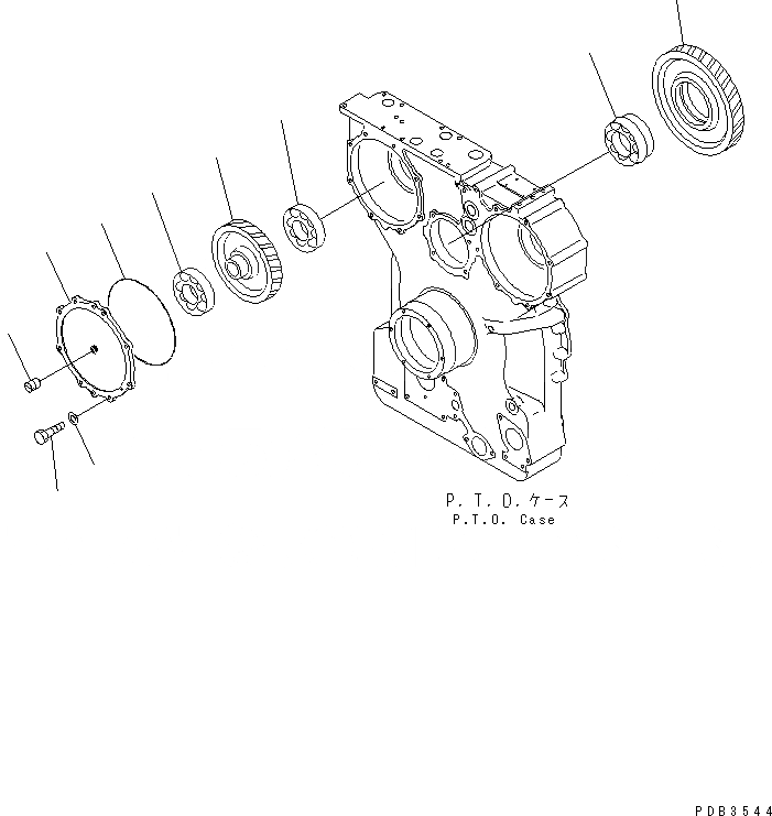 Схема запчастей Komatsu D375A-5D - ТРАНСМИССИЯ (/8)¤ BARE СИЛОВАЯ ПЕРЕДАЧА И КОНЕЧНАЯ ПЕРЕДАЧА