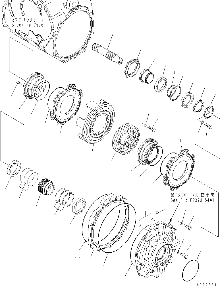 Схема запчастей Komatsu D375A-5D - КОНЕЧНАЯ ПЕРЕДАЧА (ЗВЕЗДОЧКА ВТУЛКА) (ЛЕВ.) СИЛОВАЯ ПЕРЕДАЧА И КОНЕЧНАЯ ПЕРЕДАЧА