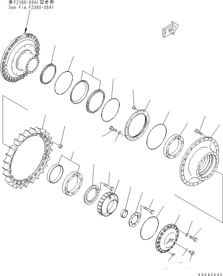 Схема запчастей Komatsu D375A-5D - СИЛОВАЯ ЛИНИЯ ЭЛЕКТРОПРОВОДКА СИЛОВАЯ ПЕРЕДАЧА И КОНЕЧНАЯ ПЕРЕДАЧА