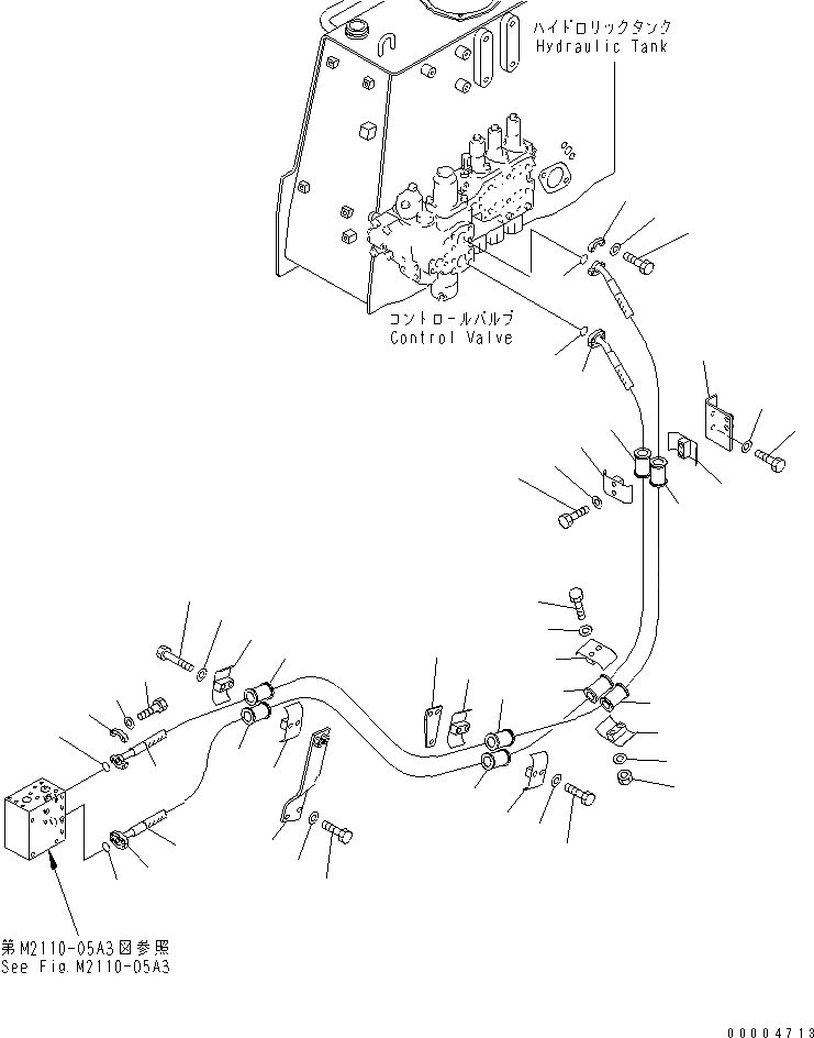 Схема запчастей Komatsu D375A-5D - ПОДЪЕМ. ОТВАЛА ЛИНИЯ ГИДРАВЛИКА