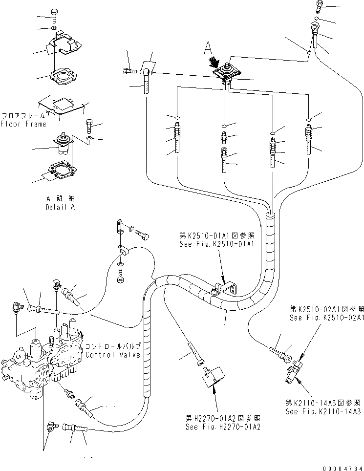 Схема запчастей Komatsu D375A-5D - КРЕПЛЕНИЕ ПОЛА (ПЕРЕДН.) (VISCOUS ТИП) КАБИНА ОПЕРАТОРА И СИСТЕМА УПРАВЛЕНИЯ
