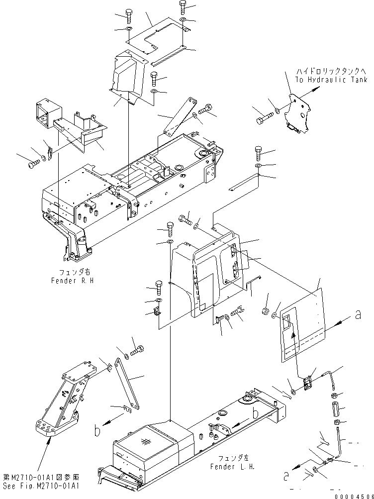 Схема запчастей Komatsu D375A-5D - ОБОГРЕВАТЕЛЬ. ЭЛЕКТРОПРОВОДКА КРЕПЛЕНИЕ ГРУППА(№89-) ЧАСТИ КОРПУСА