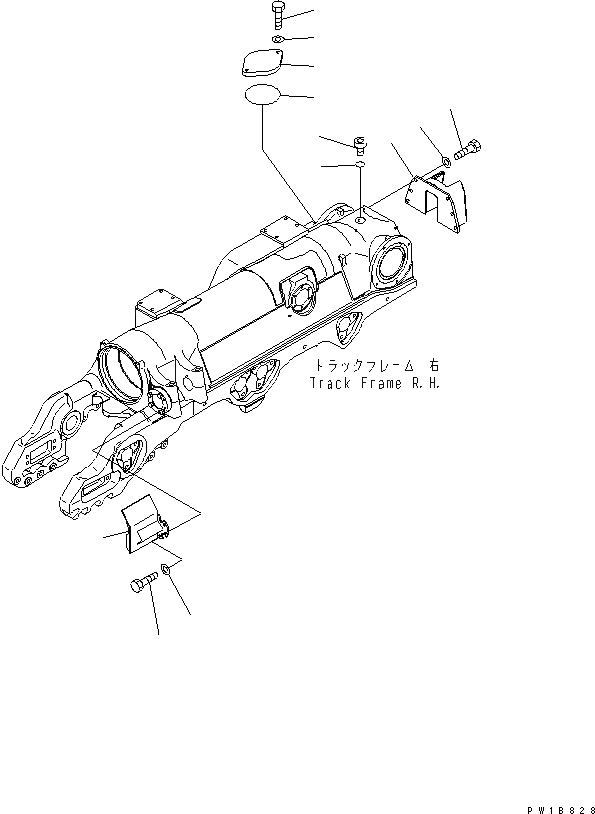 Схема запчастей Komatsu D375A-5D - CARTRIGE ПАЛЕЦ (ПРАВ.)(№88-) ХОДОВАЯ