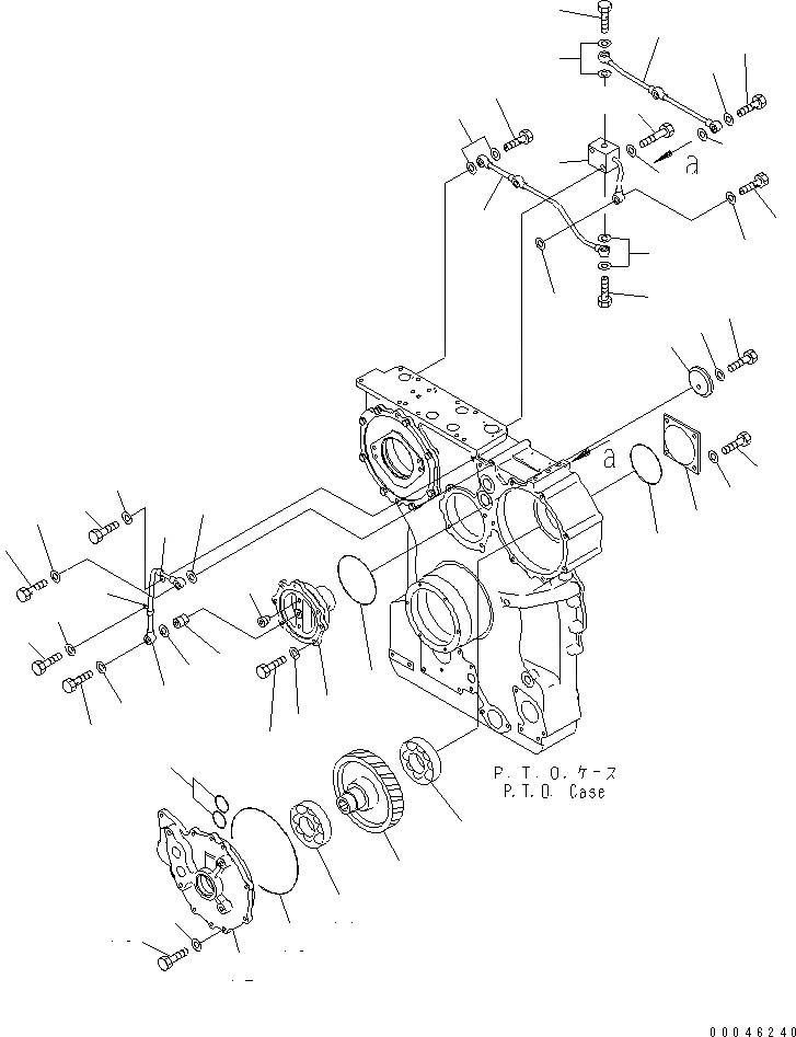 Схема запчастей Komatsu D375A-5E0 - МЕХ-М ОТБОРА МОЩНОСТИ (/) СИЛОВАЯ ПЕРЕДАЧА И КОНЕЧНАЯ ПЕРЕДАЧА