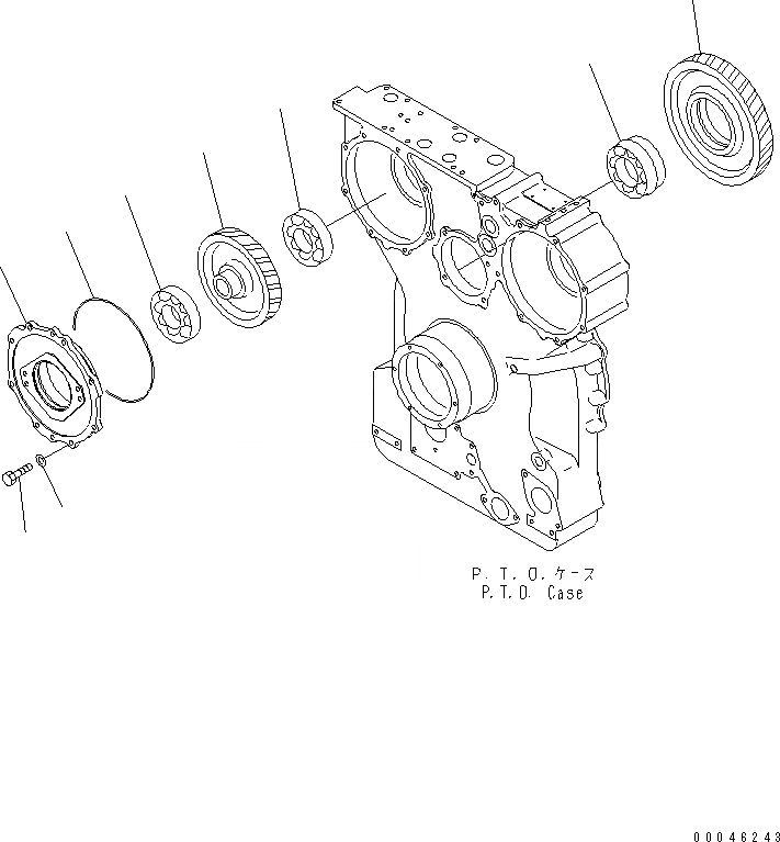 Схема запчастей Komatsu D375A-5E0 - ГИДРОТРАНСФОРМАТОР НАГНЕТАЮЩ. НАСОС СИЛОВАЯ ПЕРЕДАЧА И КОНЕЧНАЯ ПЕРЕДАЧА