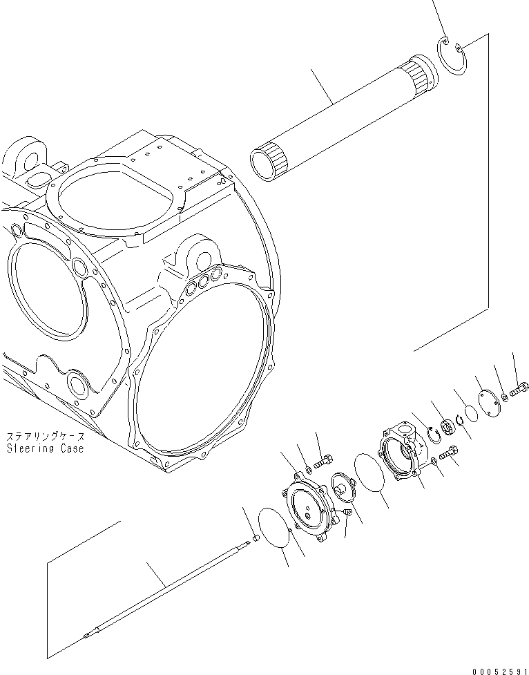 Схема запчастей Komatsu D375A-5E0 - РУЛЕВ. УПРАВЛЕНИЕ (ТРАНСМИССИЯ И ГИДРОТРАНСФОРМАТОР ВАЛ) (С VHMS) СИЛОВАЯ ПЕРЕДАЧА И КОНЕЧНАЯ ПЕРЕДАЧА