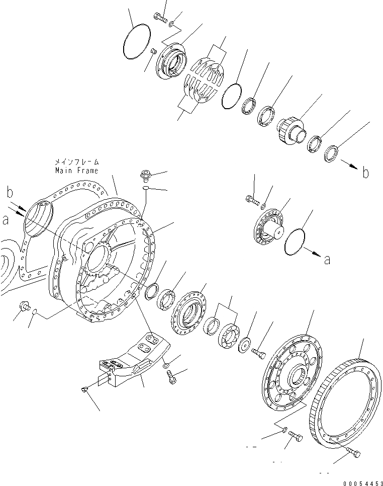 Схема запчастей Komatsu D375A-5E0 - КОНЕЧНАЯ ПЕРЕДАЧА (КОРПУС КОНЕЧН. ПЕРЕДАЧИ) (ДЛЯ ПОЛН. ЗАЩИТА КАТКОВ) (ЛЕВ.)(№8-) СИЛОВАЯ ПЕРЕДАЧА И КОНЕЧНАЯ ПЕРЕДАЧА