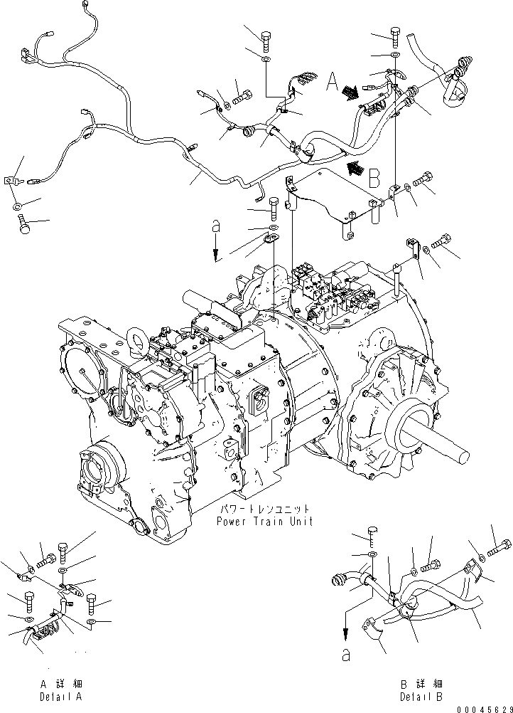 Схема запчастей Komatsu D375A-5E0 - ЭЛЕКТРОПРОВОДКА (СИЛОВАЯ ПЕРЕДАЧА) (ПРОВОДКА И КРЕПЛЕНИЕ) (С КАБИНОЙLE NUMBERING) СИЛОВАЯ ПЕРЕДАЧА И КОНЕЧНАЯ ПЕРЕДАЧА