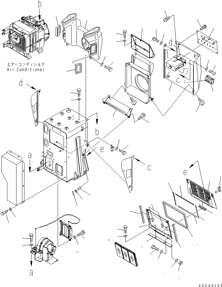 Схема запчастей Komatsu D375A-5E0 - ПРИБОРНАЯ ПАНЕЛЬ (ФИЛЬТР. КРЫШКАAND ПРИБОРНАЯ ПАНЕЛЬ) КАБИНА ОПЕРАТОРА И СИСТЕМА УПРАВЛЕНИЯ