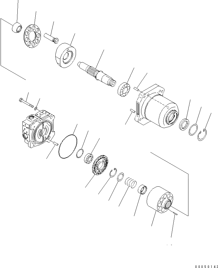 Схема запчастей Komatsu D375A-5E0 - МОТОР ВЕНТИЛЯТОРА (/) ОСНОВН. КОМПОНЕНТЫ И РЕМКОМПЛЕКТЫ