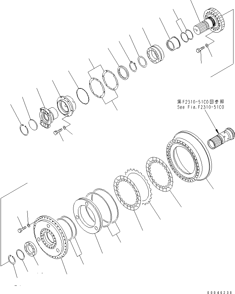 Схема запчастей Komatsu D375A-5 - ГИДРОТРАНСФОРМАТОР (ВХОД И КОРПУС ПРИВОДА) СИЛОВАЯ ПЕРЕДАЧА И КОНЕЧНАЯ ПЕРЕДАЧА