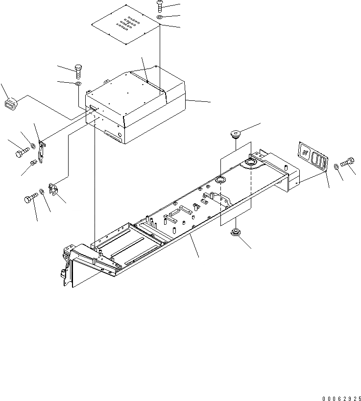 Схема запчастей Komatsu D375A-5 - КРЫЛО (ЛЕВ.) (ДВИГАТЕЛЬ PRE-LUBE) ЧАСТИ КОРПУСА
