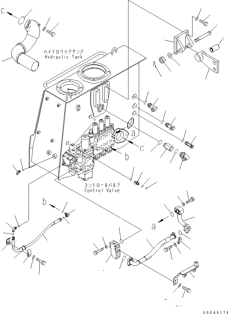 Схема запчастей Komatsu D375A-5 - КРЫЛО (УПРАВЛЯЮЩ. КЛАПАН) (/) ЧАСТИ КОРПУСА