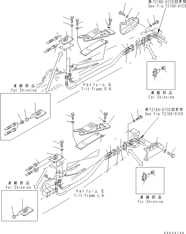 Схема запчастей Komatsu D375A-5 - DOZER РАМА (РАМА) (ДЛЯ ОТВАЛА С ДВОЙН. ПЕРЕКОСОМ) (УСИЛЕНН.) РАБОЧЕЕ ОБОРУДОВАНИЕ