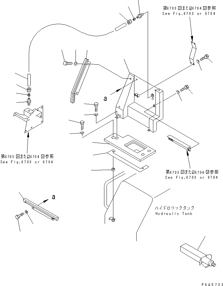 Схема запчастей Komatsu D37A-5 - РЫЧАГ УПРАВЛЕНИЯ РАБОЧИМ ОБОРУДОВАНИЕМ (/) (С СТАЛЬНАЯ КАБИНА) КАБИНА ОПЕРАТОРА И СИСТЕМА УПРАВЛЕНИЯ