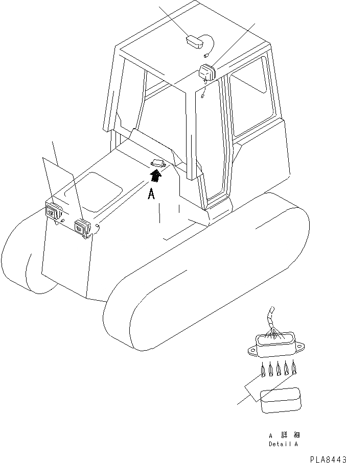 Схема запчастей Komatsu D37A-5 - ОСВЕЩЕНИЕ И ПРЕДОХРАНИТЕЛЬ ЧАСТИ BOOK
