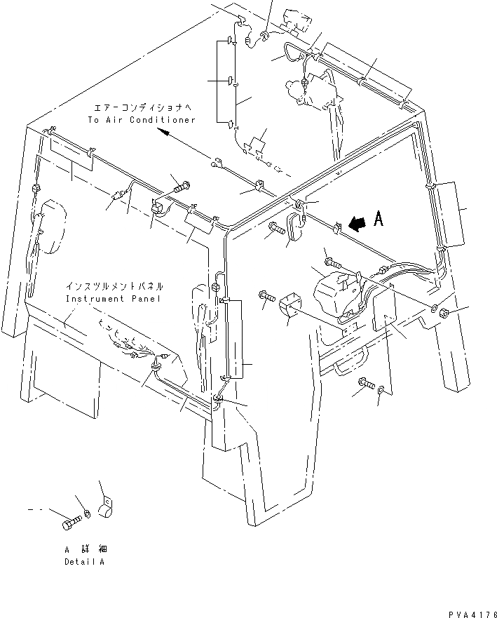 Схема запчастей Komatsu D37P-5A - СТАЛЬНАЯ КАБИНА (ЭЛЕКТРИКА) (/) (ДЛЯ ЯПОН.)(№-) КАБИНА ОПЕРАТОРА И СИСТЕМА УПРАВЛЕНИЯ