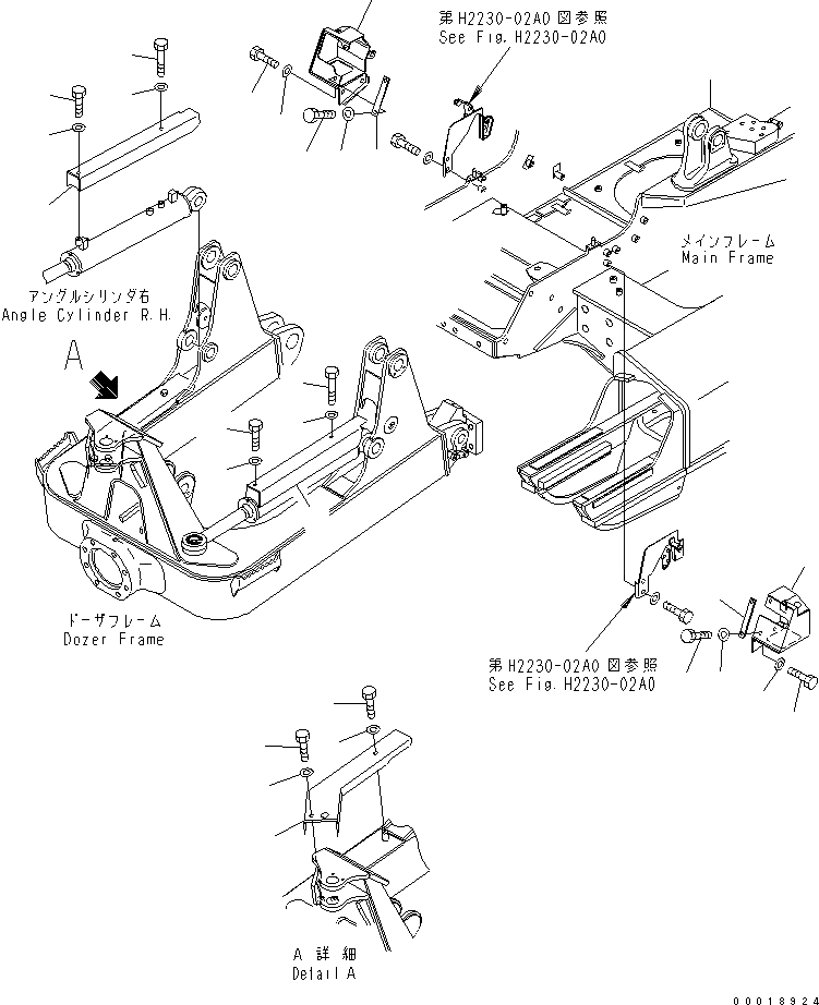 Схема запчастей Komatsu D37PX-21A-M - DOZER МАСЛ. ЛИНИЯ (COVER) (PAT) РАБОЧЕЕ ОБОРУДОВАНИЕ