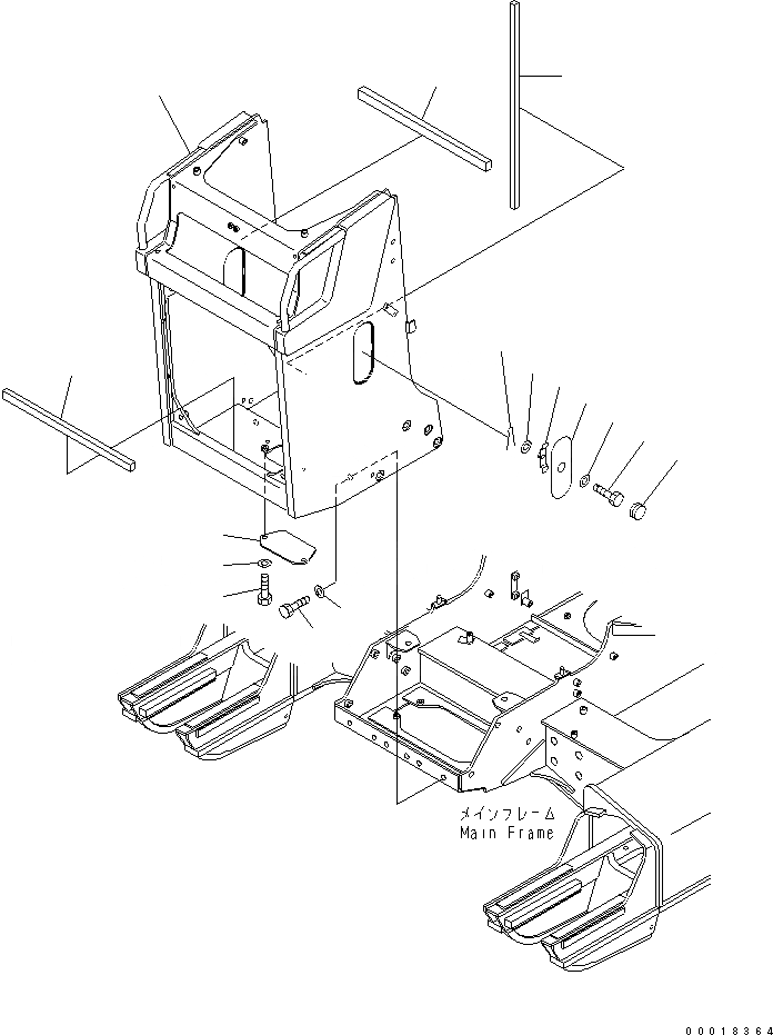 Схема запчастей Komatsu D39EX-21A-M - ЗАЩИТА РАДИАТОРА (РЕШЕТКА ЗАСЛОНКА) ЧАСТИ КОРПУСА