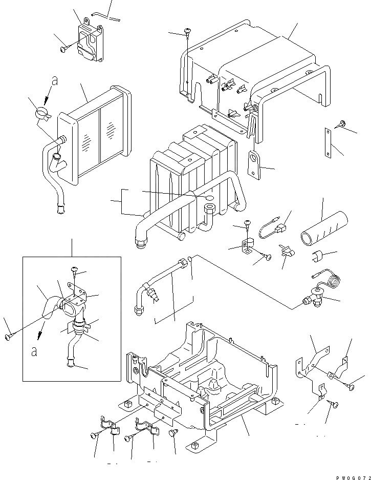Схема запчастей Komatsu D39PX-21A - КОНДИЦ. ВОЗДУХА (ОХЛАЖД-Е) КАБИНА ОПЕРАТОРА И СИСТЕМА УПРАВЛЕНИЯ