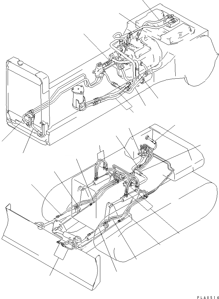 Схема запчастей Komatsu D40P-5A - ЧАСТИ ДЛЯ ПЕРИОДИЧ. ЗАМЕНЫ (/)(ГИДРАВЛ ШЛАНГИ)(DP) КАТАЛОГИ ЗЧ