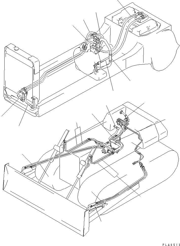 Схема запчастей Komatsu D40P-5 - ЧАСТИ ДЛЯ ПЕРИОДИЧ. ЗАМЕНЫ(/) (ГИДРАВЛ ШЛАНГИ)(DP) КАТАЛОГИ ЗЧ
