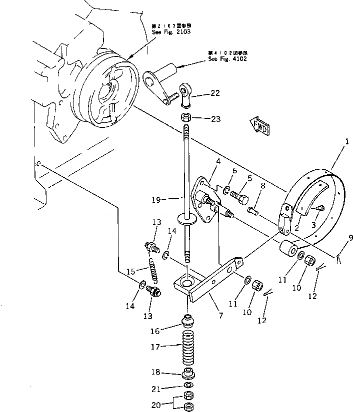 Схема запчастей Komatsu D40PF-5 - INERTIA ТОРМОЗ. ОСНОВН. МУФТА¤ ТРАНСМИССИЯ¤ РУЛЕВ. УПРАВЛЕНИЕ И КОНЕЧНАЯ ПЕРЕДАЧА