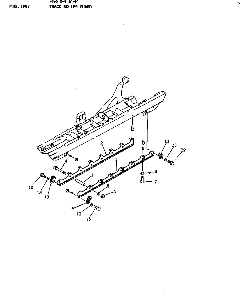 Схема запчастей Komatsu D40PF-5 - ЗАЩИТА ОПОРНЫХ КАТКОВ ГУСЕНИЦЫ