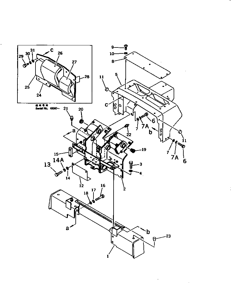 Схема запчастей Komatsu D40PL-5 - ПРИБОРНАЯ ПАНЕЛЬ И РАМА СИСТЕМА УПРАВЛЕНИЯ