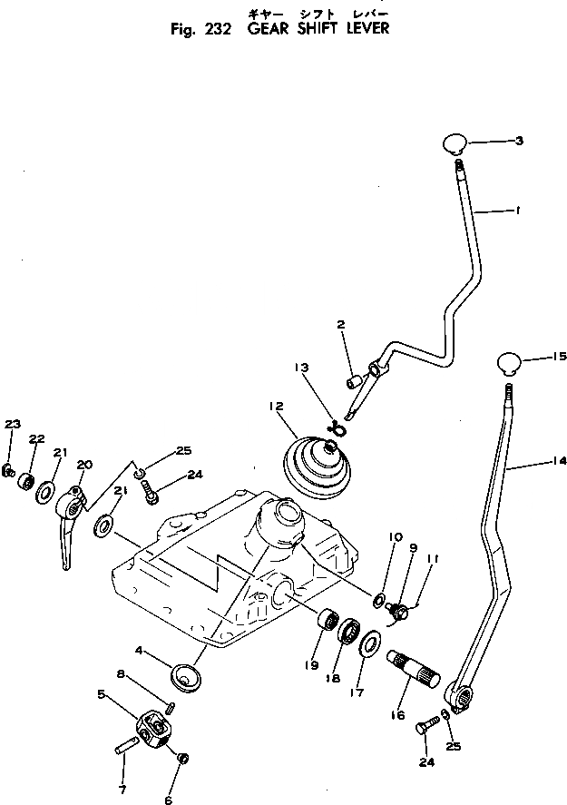 Схема запчастей Komatsu D40PLF-1A - РЫЧАГ ПЕРЕКЛЮЧЕНИЯ ПЕРЕДАЧ ОСНОВН. МУФТА И ТРАНСМИССИЯ