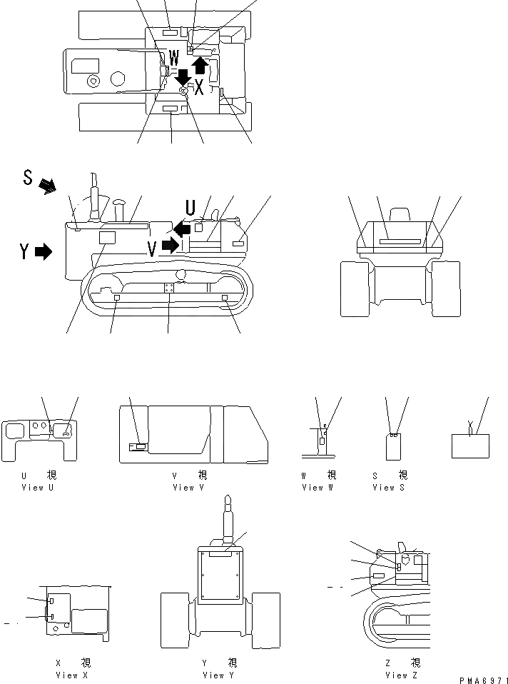 Схема запчастей Komatsu D41E-3A - МАРКИРОВКА (ПОРТУГАЛ.) (REGULATION OF EC INCLUSION)(№8-) ОПЦИОННЫЕ КОМПОНЕНТЫ