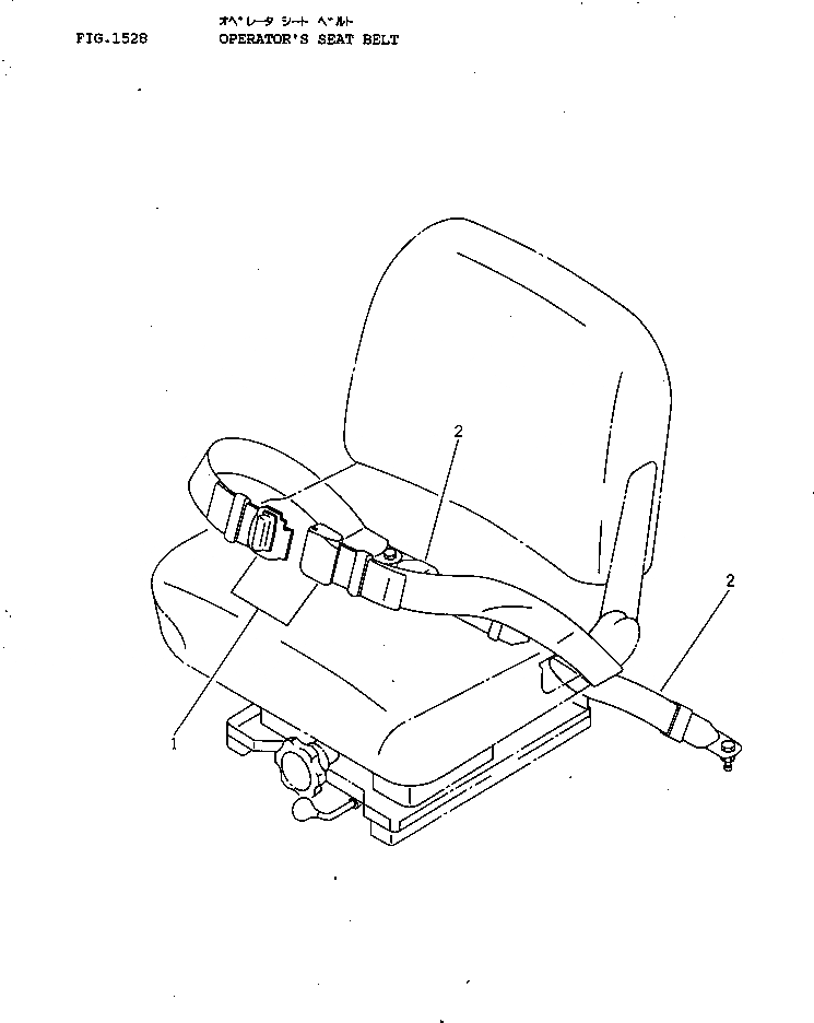 Схема запчастей Komatsu D41E-3 - РЕМЕНЬ БЕЗОПАСТН. ЧАСТИ КОРПУСА