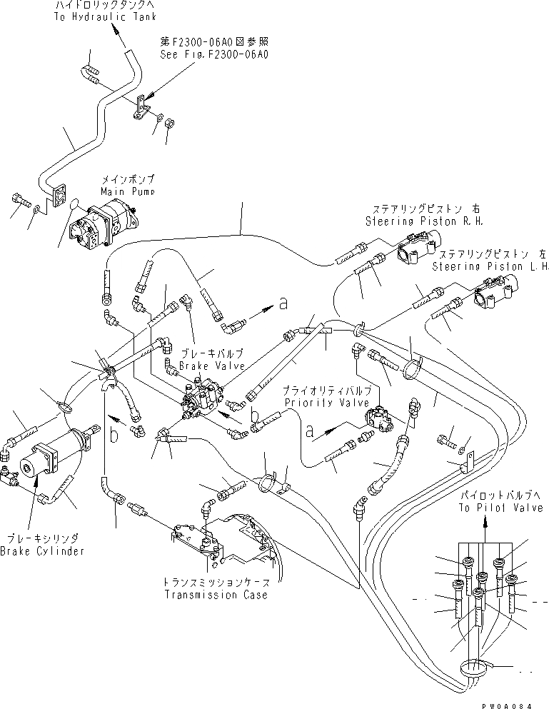 Схема запчастей Komatsu D41E-6K - СИЛОВАЯ ЛИНИЯ (СИЛОВАЯ ЛИНИЯ МАСЛ. ЛИНИЯ)(№-) СИЛОВАЯ ПЕРЕДАЧА И КОНЕЧНАЯ ПЕРЕДАЧА